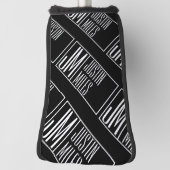 Moderne Initialen mit Namensmonogramm-Muster Golf Headcover (Rotieren 90)