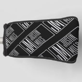 Moderne Initialen mit Namensmonogramm-Muster Golf Headcover (Vorderseite)