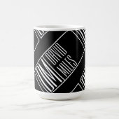 Moderne Initialen mit Namensmonogramm-Muster Kaffeetasse (Mittel)