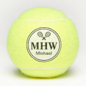 Moderne Initialen Tennisbälle (Vorderseite)