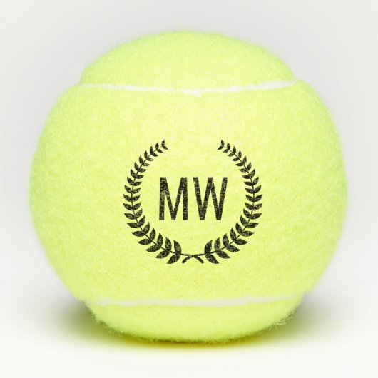 Moderne Initialen Tennisbälle (Vorderseite)