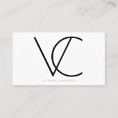 Moderne Initialen Visitenkarte (Vorderseite)