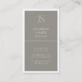 Moderne Initials Elegantes Chic Template Beruflich Visitenkarte (Vorderseite)
