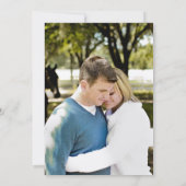 Moderne INK Typografie FOTO Paare Einladung (Rückseite)