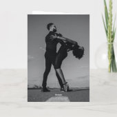 Moderne Inline Monogram-Hochzeitserie Programm (Rückseite)