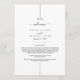 Moderne Inline-Monogramm-Hochzeitreise Programm