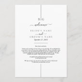 Moderne Inline-Monogramm-Hochzeitreise Programm (Vorderseite)