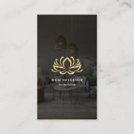 Moderne Innenarchitektur Lotus Visitenkarte