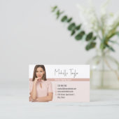 Moderne Insert Foto Notary Signing Agent Loans Visitenkarte (Stehend Vorderseite)