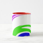 Moderne, inspirierende und stilvolle Farbkunst Tasse (Zentrum)