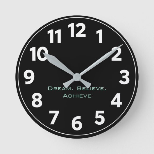 Moderne Inspirierende Wanduhr (Vorderseite)