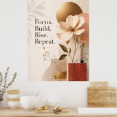 Moderne Inspirierende Zitatdrucke Poster (Küche)