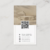 Moderne Instagram FotoCollage zweiseitig Visitenkarte (Rückseite)