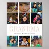 Moderne Instagram Square Foto Collage | 9 FOTOS Poster (Vorne)