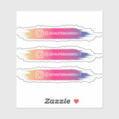 Moderne Instagramm-Aufkleber Aufkleber (Blatt)