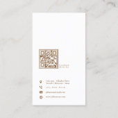 Moderne Instagramm Foto Collage Pink Business Card Visitenkarte (Rückseite)