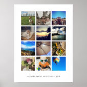 Moderne Instagramm-FotoCollage Poster (Vorne)