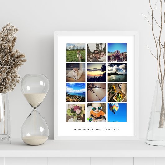 Moderne Instagramm-FotoCollage Poster