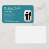 Moderne Installations-Dienstleistungen Klempner-Vi Visitenkarte (Vorne/Hinten)