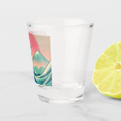 Moderne Interpretation der Großen Welle Schnapsglas (Rechts)