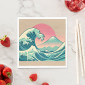 Moderne Interpretation der Großen Welle Serviette (Beispiel)