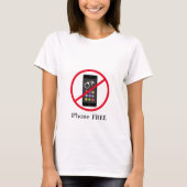 Moderne iPhone-freie Nachricht T-Shirt (Vorderseite)