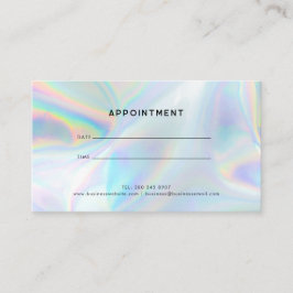 Moderne Iridescent Minimalistisch Luxus Beruflich Terminkarte