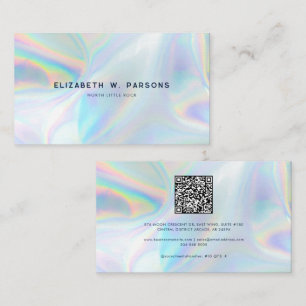 Moderne Iridescent Minimalistisch Luxus Beruflich Visitenkarte