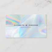 Moderne Iridescent Minimalistisch Luxus Beruflich Visitenkarte (Vorderseite)