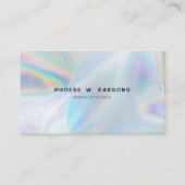 Moderne Iridescent Minimalistisch Luxus Beruflich Visitenkarte (Vorderseite)