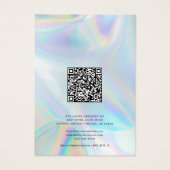 Moderne Iridescent QR Code Necklace Juwelen (Rückseite)