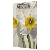 Moderne Iris-Aquarell-Blumen Klemmbrett (Links)