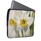 Moderne Iris-Aquarell-Blumen Laptopschutzhülle (Vorne Rechts)