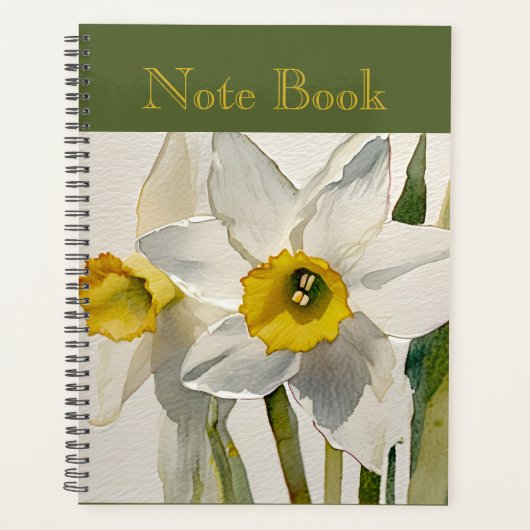 Moderne Iris-Aquarell-Blumen Planer (Vorderseite)