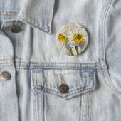 Moderne Iris-Aquarellblumen Button (Beispiel)