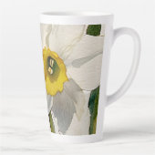 Moderne Iris-Aquarellblumen Milchtasse (Rechts)
