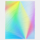 Moderne irisierende pastellfarbene Regenbogenfarbe Fleecedecke (Vorderseite)