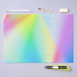 Moderne irisierende pastellfarbene Regenbogenfarbe Seidenpapier