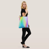 Moderne irisierende pastellfarbene Regenbogenfarbe Tasche (Am Model)
