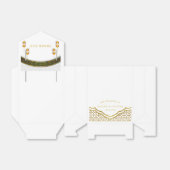 Moderne islamische Hochzeit in Weiß und Gold Geschenkschachtel (Ungefaltet)