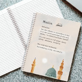 Moderne islamische Kunst "Muslim" Notizblock