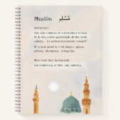 Moderne islamische Kunst "Muslim" Notizblock (Vorderseite)