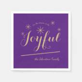 Moderne ist die Jahreszeit, um fröhlich zu sein Ch Serviette (Vorderseite)