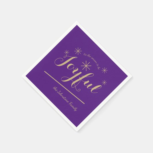 Moderne ist die Jahreszeit, um fröhlich zu sein Ch Serviette (Ecke)