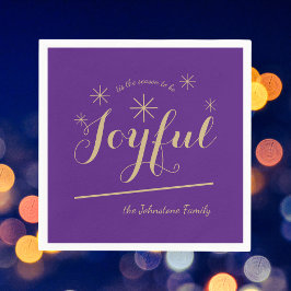 Moderne ist die Jahreszeit, um fröhlich zu sein Ch Serviette