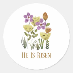 Moderne ist er zu Ostern Florin Runder Aufkleber