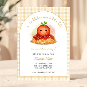 Moderne italienische Babyparty-Einladung für Meatb Einladung