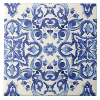 Moderne Italienische Blaue Das süße Leben Fliese