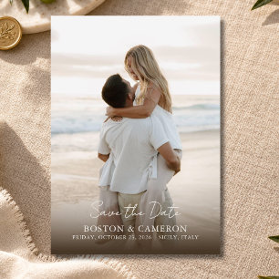 Moderne Italienische Hochzeit im Ausland - Save-th Save The Date