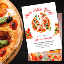 Moderne italienische Pizza Party Slice Slice Baby